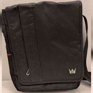 Casecrown Black & Orange Messenger /Tablet Bag